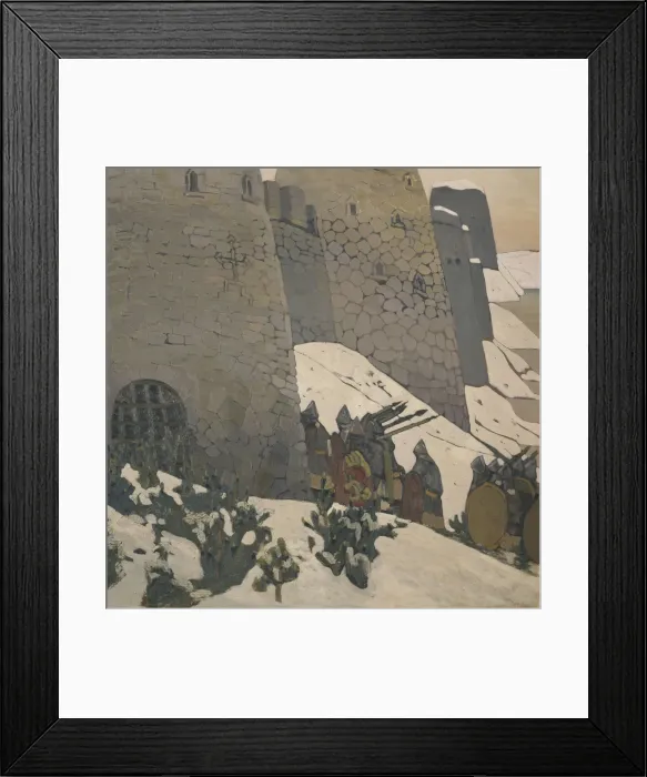 Framed Print : The Watch, 1905. Artist: Roerich, Nicholas (1874-1947) Framed Print : The Watch, 1905. Artist: Roerich, Nicholas (1874-1947)