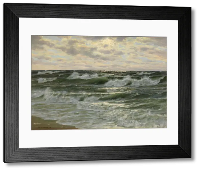 Framed Print : Rolling Waves. Artist: Veshchilov, Konstantin Alexandrovich (1878-1945) Framed Print : Rolling Waves. Artist: Veshchilov, Konstantin Alexandrovich (1878-1945)
