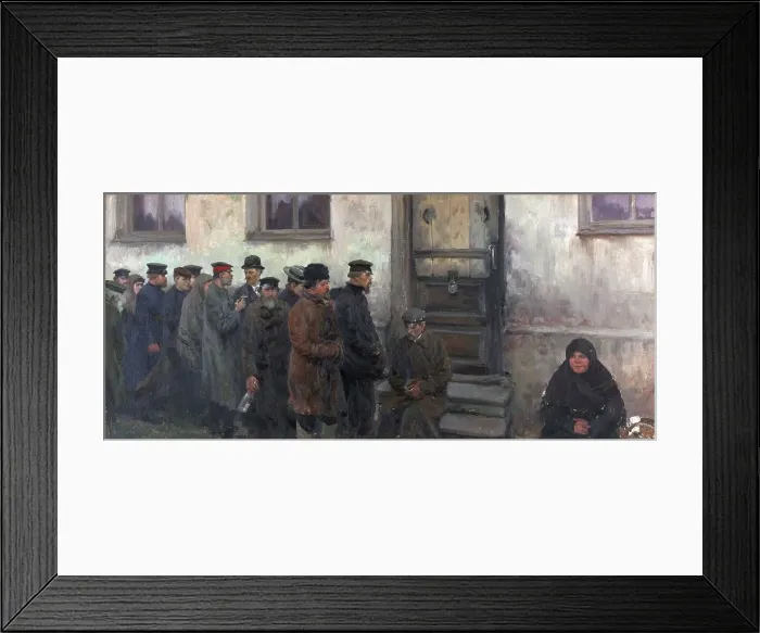 Framed Print : Before a Tavern. Artist: Vladimirov, Ivan Alexeyevich (1869-1947) Framed Print : Before a Tavern. Artist: Vladimirov, Ivan Alexeyevich (1869-1947)