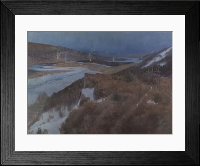 Framed Print : Walpurgis Night in Bergslagen, Grangarde in Dalarna, 1896. Artist: Schultzberg, Anshelm Leonard (1862-1945) Framed Print : Walpurgis Night in Bergslagen, Grangarde in Dalarna, 1896. Artist: Schultzberg, Anshelm Leonard (1862-1945)