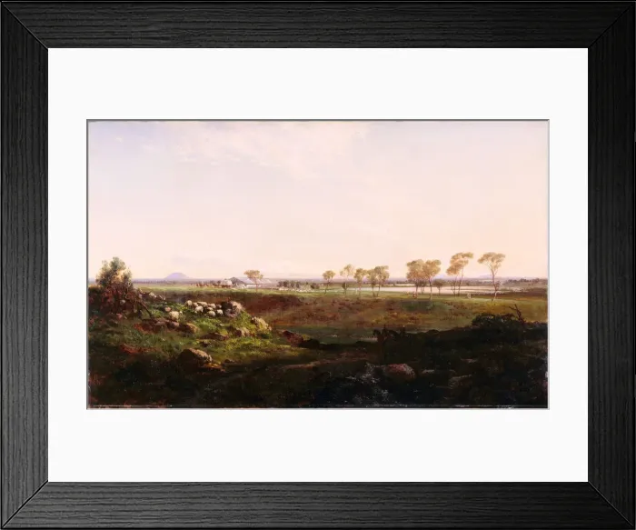 Framed Print : Mount Fyans woolshed (The woolshed near Camperdown), 1869. Artist: Buvelot, Louis (1814-1888) Framed Print : Mount Fyans woolshed (The woolshed near Camperdown), 1869. Artist: Buvelot, Louis (1814-1888)