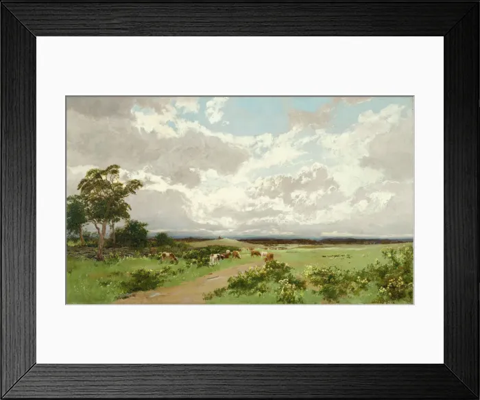 Framed Print : Near Liverpool, New South Wales, c. 1908. Artist: Piguenit, William Charles (1836-1914) Framed Print : Near Liverpool, New South Wales, c. 1908. Artist: Piguenit, William Charles (1836-1914)
