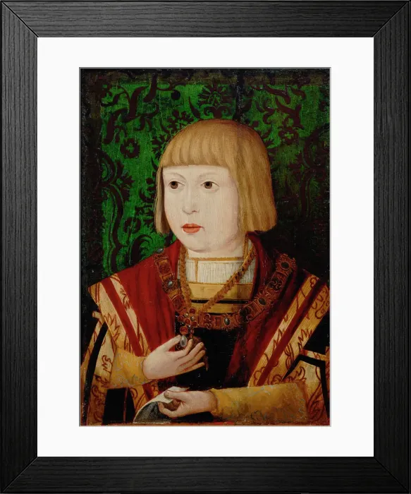 Framed Print : Emperor Ferdinand I (1503-1564) at the age of ten or twelve years, c. 1520. Artist: Anonymous