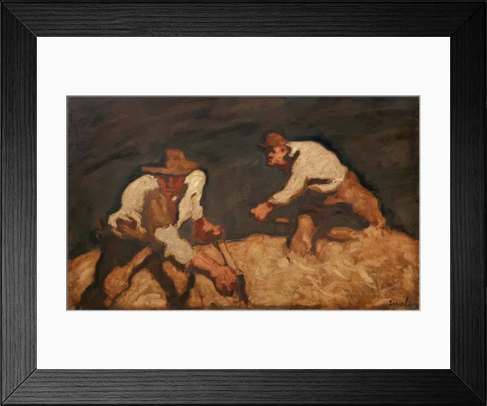 Framed Print : Reapers in a Gathering Storm, 1912. Artist: Egger-Lienz, Albin (1868-1926) Framed Print : Reapers in a Gathering Storm, 1912. Artist: Egger-Lienz, Albin (1868-1926)