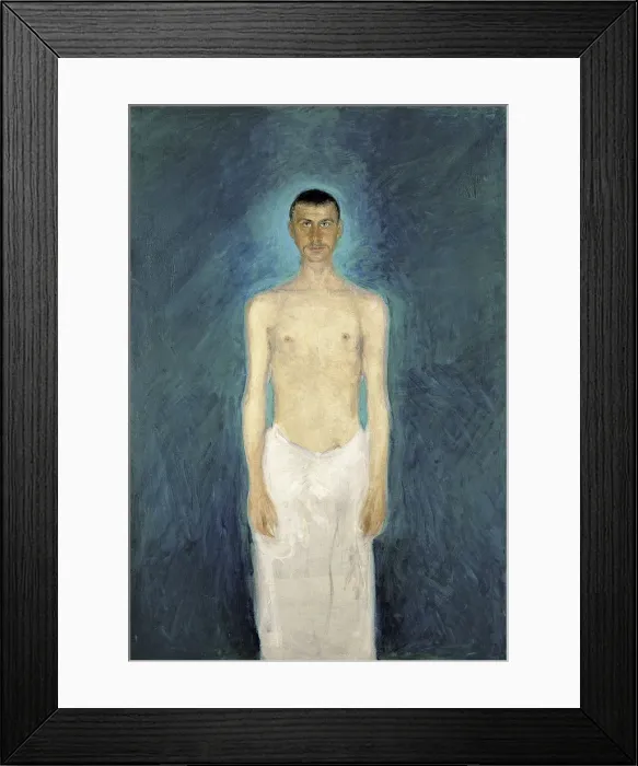 Framed Print : Semi-Nude Self-Portrait, 1904-1905. Artist: Gerstl, Richard (1883-1908) Framed Print : Semi-Nude Self-Portrait, 1904-1905. Artist: Gerstl, Richard (1883-1908)