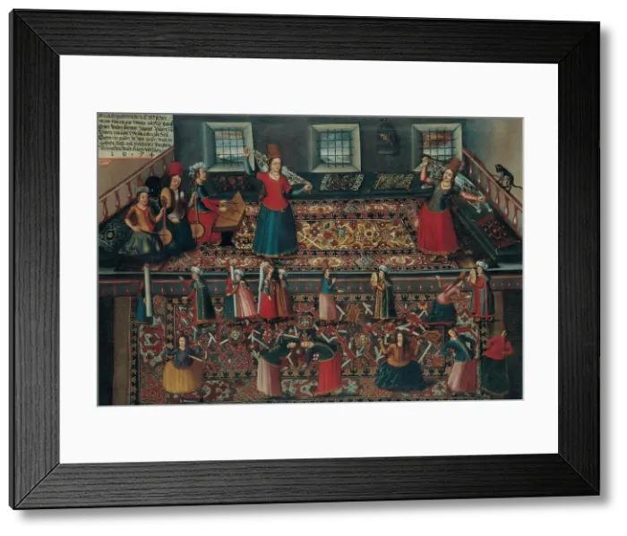 Framed Print : A Scene from the Turkish Harem, Second Half of the 17th cen Artist: Hormann, Franz Georg (1640-1689) Framed Print : A Scene from the Turkish Harem, Second Half of the 17th cen Artist: Hormann, Franz Georg (1640-1689)