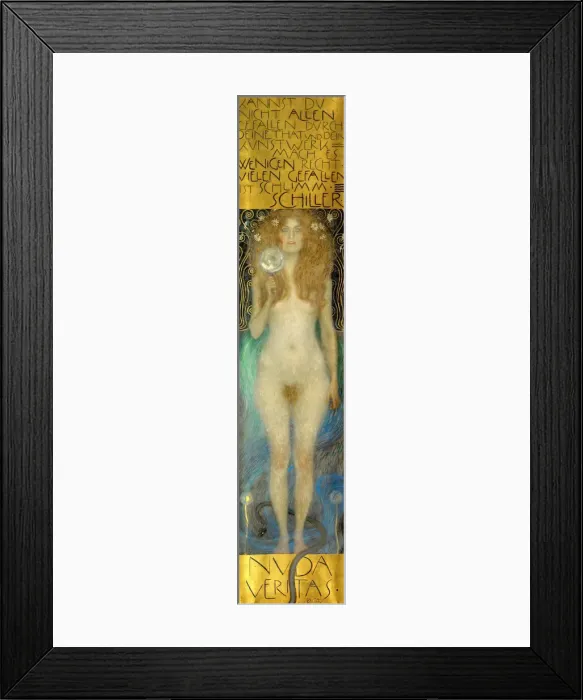 Framed Print : Nuda Veritas, 1899. Artist: Klimt, Gustav (1862-1918) Framed Print : Nuda Veritas, 1899. Artist: Klimt, Gustav (1862-1918)