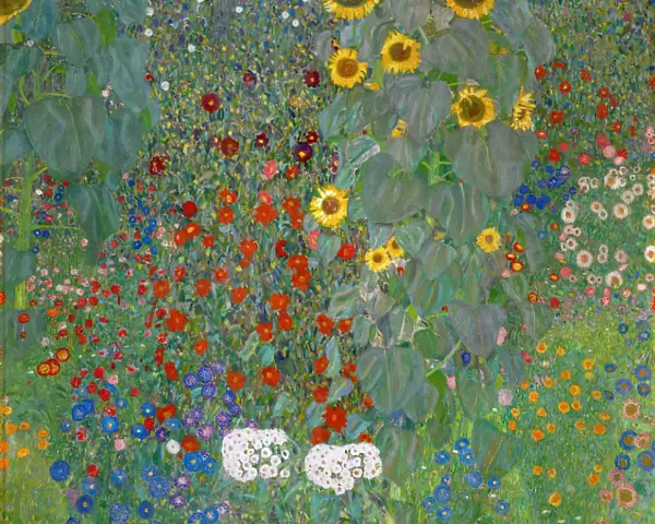 Farm Garden with Sunflowers, 1905-1906. Artist: Klimt, Gustav (1862-1918)