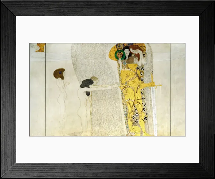 Framed Print : The Beethoven Frieze, Detail: Knight in Shining Armor, 1902. Artist: Klimt, Gustav (1862-1918) Framed Print : The Beethoven Frieze, Detail: Knight in Shining Armor, 1902. Artist: Klimt, Gustav (1862-1918)
