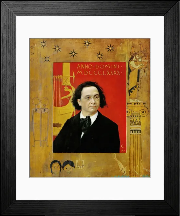 Framed Print : Portrait of Joseph Pembaur, the Pianist and Composer, 1890. Artist: Klimt, Gustav (1862-1918) Framed Print : Portrait of Joseph Pembaur, the Pianist and Composer, 1890. Artist: Klimt, Gustav (1862-1918)