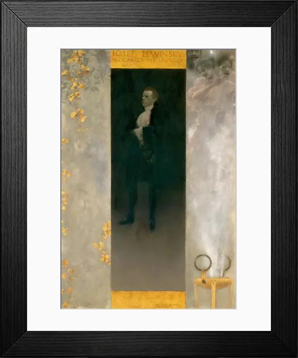 Framed Print : Actor Josef Lewinsky as Carlos, 1895. Artist: Klimt, Gustav (1862-1918) Framed Print : Actor Josef Lewinsky as Carlos, 1895. Artist: Klimt, Gustav (1862-1918)