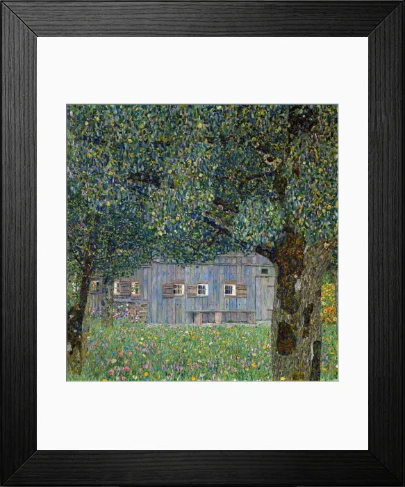 Framed Print : Farm House in Buchberg, 1911. Artist: Klimt, Gustav (1862-1918) Framed Print : Farm House in Buchberg, 1911. Artist: Klimt, Gustav (1862-1918)