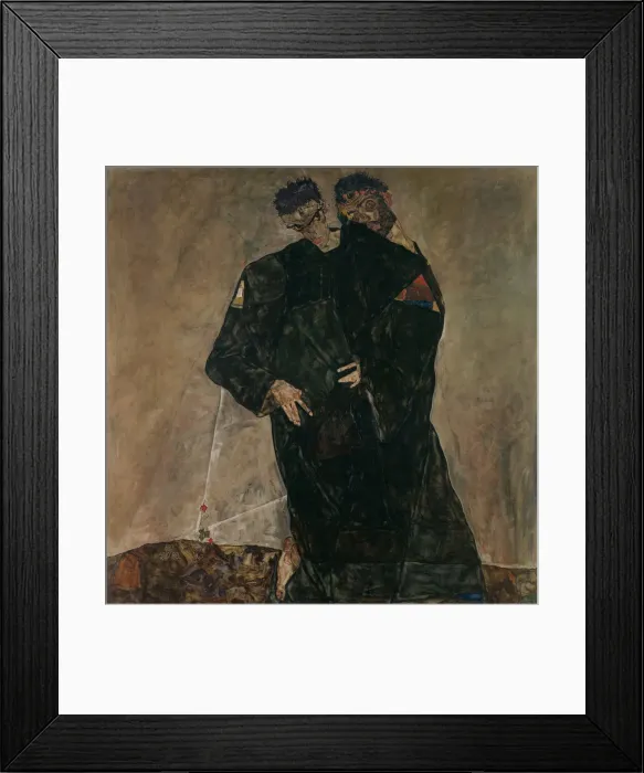 Framed Print : The Hermits, 1912. Artist: Schiele, Egon (1890?1918) Framed Print : The Hermits, 1912. Artist: Schiele, Egon (1890?1918)