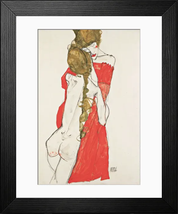 Framed Print : Mother and Daughter, 1913. Artist: Schiele, Egon (1890?1918) Framed Print : Mother and Daughter, 1913. Artist: Schiele, Egon (1890?1918)