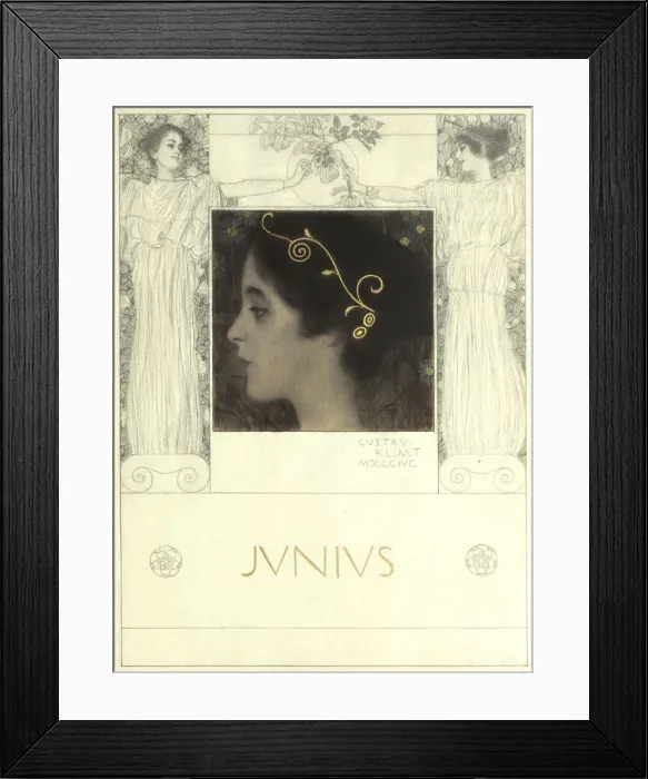 Framed Print : Junius, 1896. Artist: Klimt, Gustav (1862-1918) Framed Print : Junius, 1896. Artist: Klimt, Gustav (1862-1918)