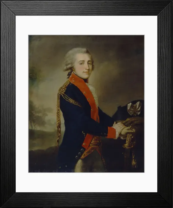 Framed Print : Portrait of Count Artemy Ivanovich Lazarev (1768-1791), 1790s. Artist: Lampi, Johann-Baptist von, the Elder (1751-1830) Framed Print : Portrait of Count Artemy Ivanovich Lazarev (1768-1791), 1790s. Artist: Lampi, Johann-Baptist von, the Elder (1751-1830)