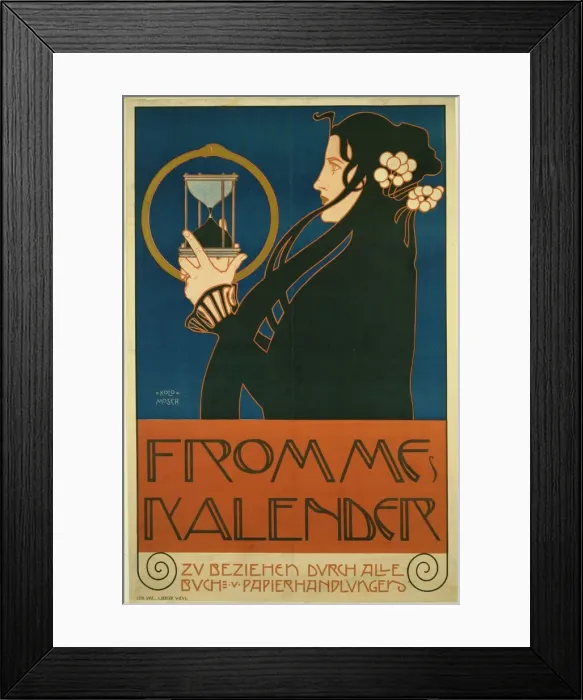 Framed Print : Frommes Kalender, 1903. Artist: Moser, Koloman (1868-1918) Framed Print : Frommes Kalender, 1903. Artist: Moser, Koloman (1868-1918)