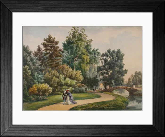 Framed Print : The Vlakhernskoye-Kuzminki estate, c. 1840. Artist: Rauch, Johann Nepomuk (1804-1847) Framed Print : The Vlakhernskoye-Kuzminki estate, c. 1840. Artist: Rauch, Johann Nepomuk (1804-1847)