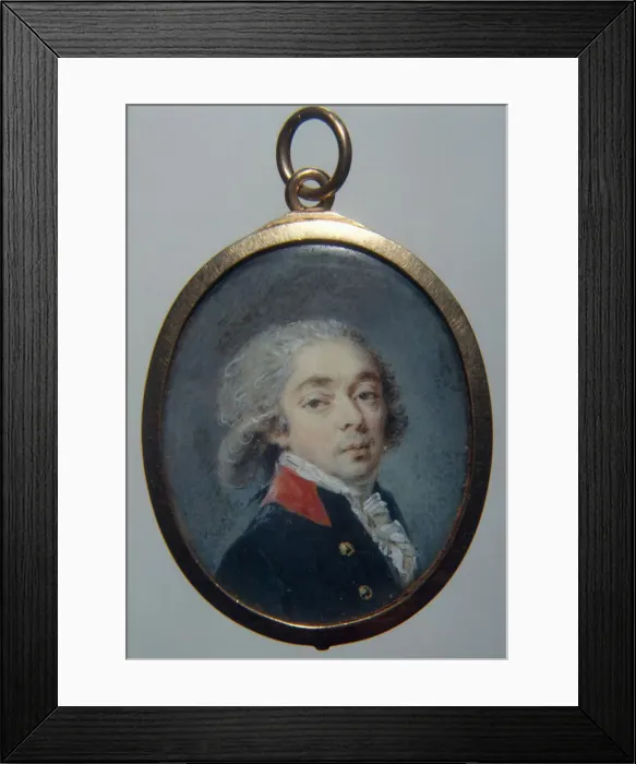 Framed Print : Portrait of Count Ivan Apraxin, c. 1796. Artist: Ritt, Augustin Christian (1765-1799) Framed Print : Portrait of Count Ivan Apraxin, c. 1796. Artist: Ritt, Augustin Christian (1765-1799)