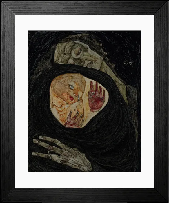Framed Print : Dead Mother I, 1910. Artist: Schiele, Egon (1890?1918) Framed Print : Dead Mother I, 1910. Artist: Schiele, Egon (1890?1918)