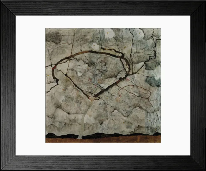 Framed Print : Autumn Tree In Turbulent Air, 1912. Artist: Schiele, Egon (1890?1918) Framed Print : Autumn Tree In Turbulent Air, 1912. Artist: Schiele, Egon (1890?1918)