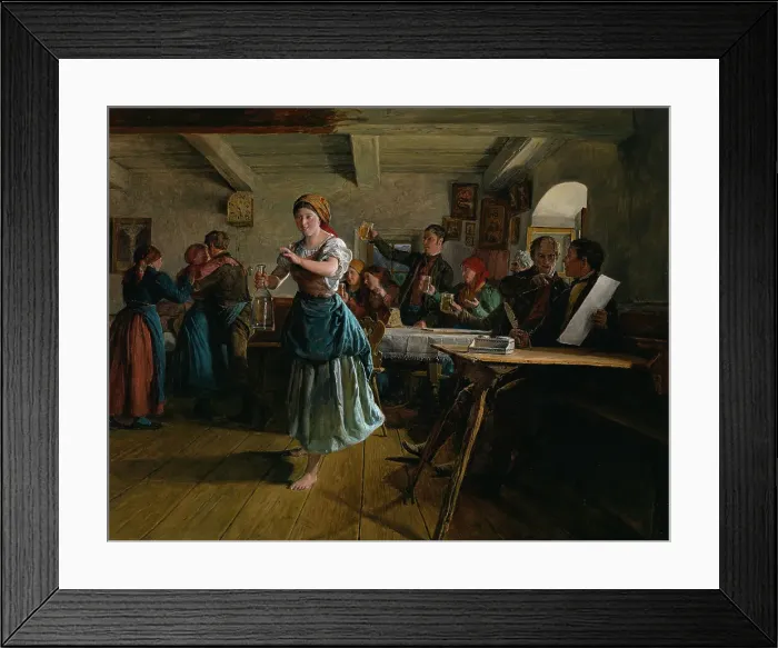 Framed Print : The Opening Dance, 1863. Artist: Waldmuller, Ferdinand Georg (1793-1865) Framed Print : The Opening Dance, 1863. Artist: Waldmuller, Ferdinand Georg (1793-1865)