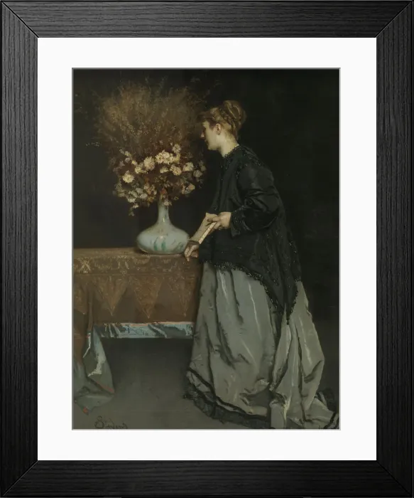 Framed Print : Autumn Flowers, 1867. Artist: Stevens, Alfred (1823-1906) Framed Print : Autumn Flowers, 1867. Artist: Stevens, Alfred (1823-1906)