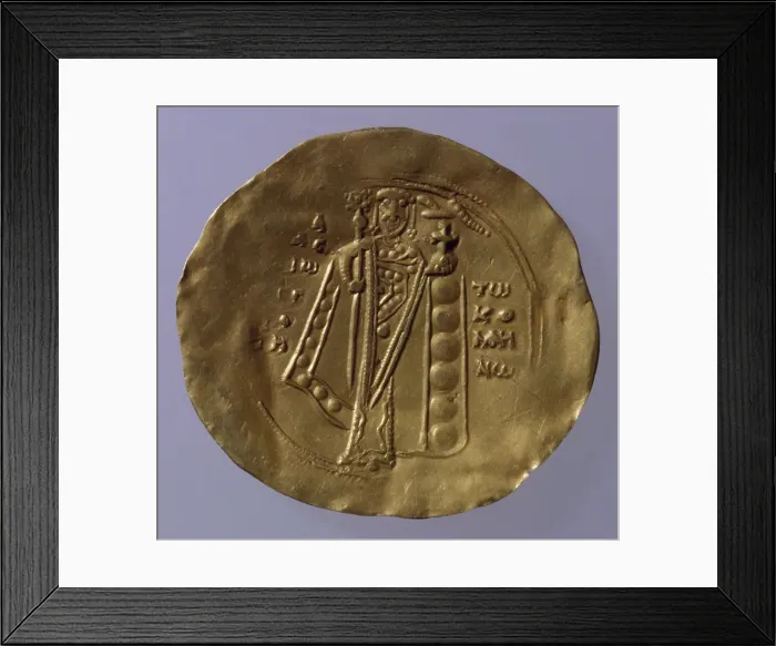 Framed Print : Hyperpyron of Alexios I Komnenos, 1081-1118. Artist: Numismatic, Ancient Coins Framed Print : Hyperpyron of Alexios I Komnenos, 1081-1118. Artist: Numismatic, Ancient Coins