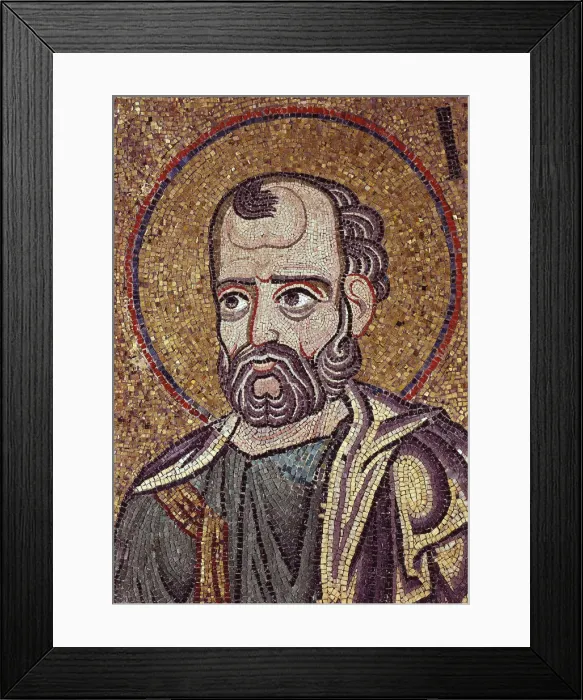 Framed Print : The Prophet Jonah (Detail of Interior Mosaics in the St. Marks Basilica), 12th century. Artist: Byzantine Master Framed Print : The Prophet Jonah (Detail of Interior Mosaics in the St. Marks Basilica), 12th century. Artist: Byzantine Master