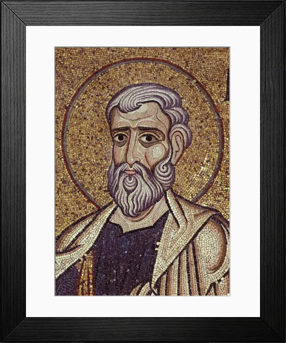 Framed Print : The Prophet Haggai (Detail of Interior Mosaics in the St. Marks Basilica), 12th century. Artist: Byzantine Master Framed Print : The Prophet Haggai (Detail of Interior Mosaics in the St. Marks Basilica), 12th century. Artist: Byzantine Master