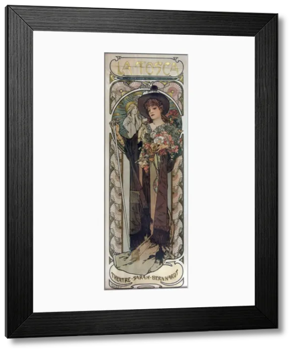 Framed Print : Poster for the Play La Tosca by Victorien Sardou, 1899. Artist: Mucha, Alfons Marie (1860-1939) Framed Print : Poster for the Play La Tosca by Victorien Sardou, 1899. Artist: Mucha, Alfons Marie (1860-1939)