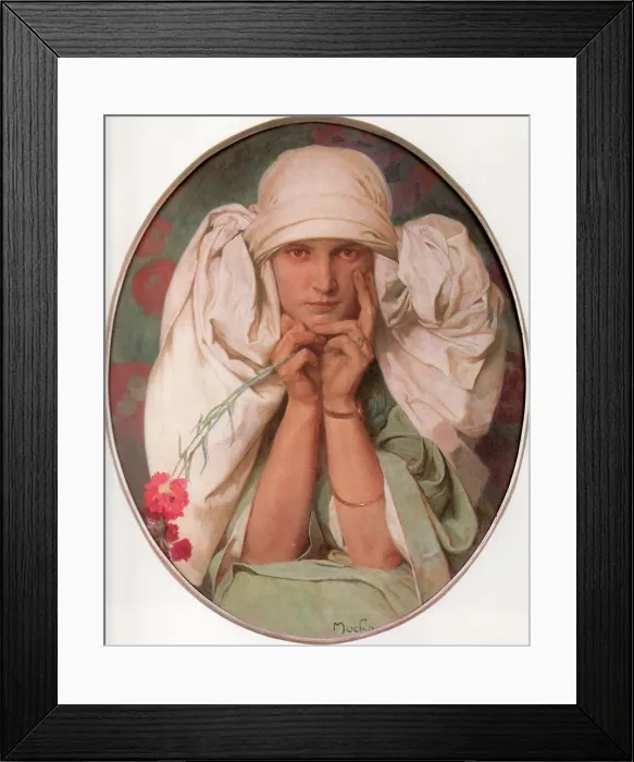 Framed Print : Jaroslava, 1920. Artist: Mucha, Alfons Marie (1860-1939) Framed Print : Jaroslava, 1920. Artist: Mucha, Alfons Marie (1860-1939)