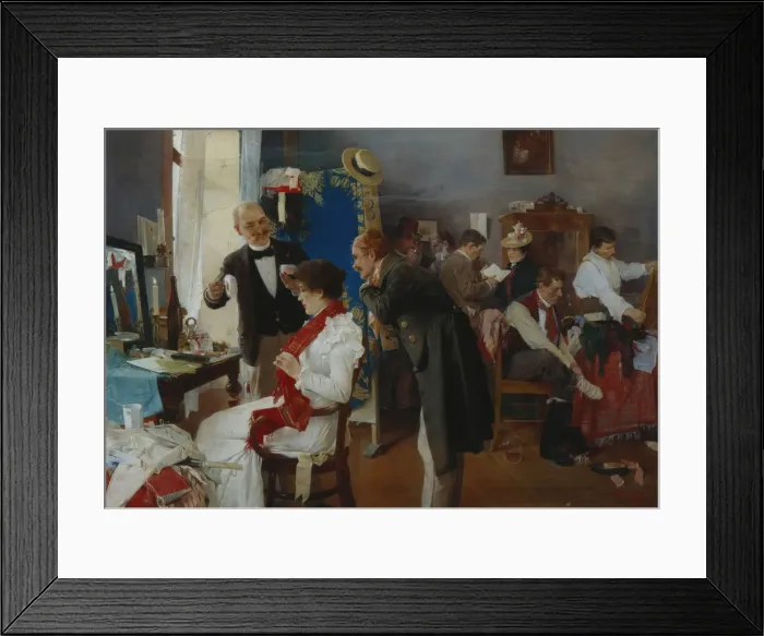 Framed Print : In the Dressing Room, End of 19th cen Artist: Douba, Josef (1866-1928) Framed Print : In the Dressing Room, End of 19th cen Artist: Douba, Josef (1866-1928)