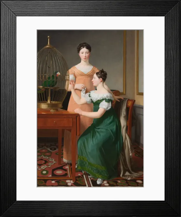 Framed Print : Mendel Levin Nathansons Elder Daughters, Bella and Hanna, 1820. Artist: Eckersberg, Christoffer-Wilhelm (1783-1853) Framed Print : Mendel Levin Nathansons Elder Daughters, Bella and Hanna, 1820. Artist: Eckersberg, Christoffer-Wilhelm (1783-1853)