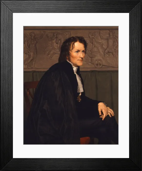 Framed Print : Portrait of the sculptor Bertel Thorvaldsen (1770-1844), 1838. Artist: Eckersberg, Christoffer-Wilhelm (1783-1853) Framed Print : Portrait of the sculptor Bertel Thorvaldsen (1770-1844), 1838. Artist: Eckersberg, Christoffer-Wilhelm (1783-1853)