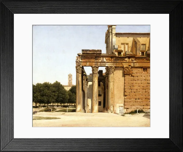 Framed Print : View of the Via Sacra, Rome, 1814. Artist: Eckersberg, Christoffer-Wilhelm (1783-1853) Framed Print : View of the Via Sacra, Rome, 1814. Artist: Eckersberg, Christoffer-Wilhelm (1783-1853)