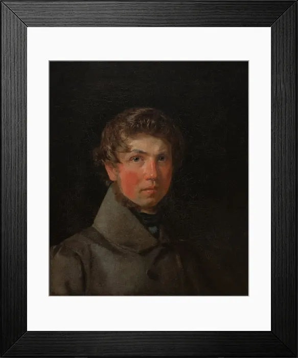 Framed Print : Self-Portrait, c. 1833. Artist: Kobke, Christen Schiellerup (1810-1848) Framed Print : Self-Portrait, c. 1833. Artist: Kobke, Christen Schiellerup (1810-1848)