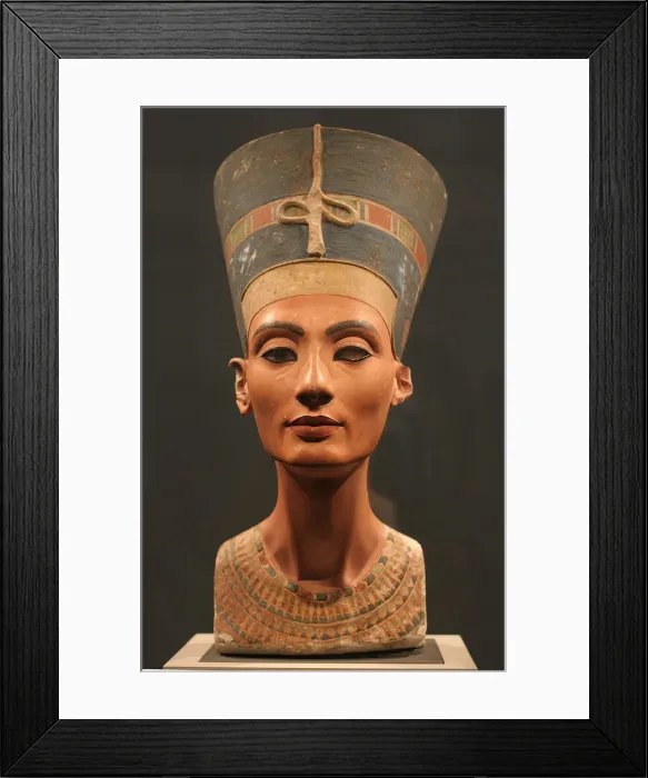 Framed Print : The Nefertiti Bust, ca 1350 BC. Artist: Ancient Egypt Framed Print : The Nefertiti Bust, ca 1350 BC. Artist: Ancient Egypt