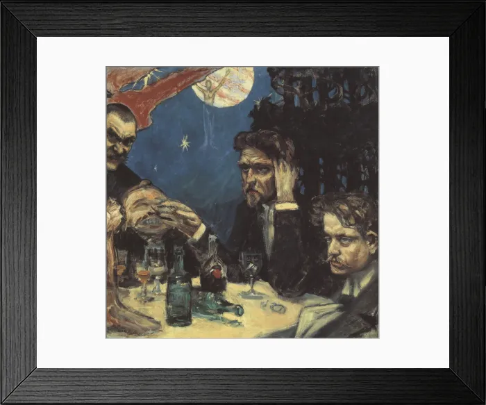 Framed Print : The Symposium, (Study) Right Jean Sibelius, 1894. Artist: Gallen-Kallela, Akseli (1865-1931) Framed Print : The Symposium, (Study) Right Jean Sibelius, 1894. Artist: Gallen-Kallela, Akseli (1865-1931)