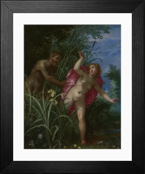 Framed Print : Pan pursuing Syrinx, after 1615. Artist: Brueghel, Jan, the Elder (1568-1625) Framed Print : Pan pursuing Syrinx, after 1615. Artist: Brueghel, Jan, the Elder (1568-1625)