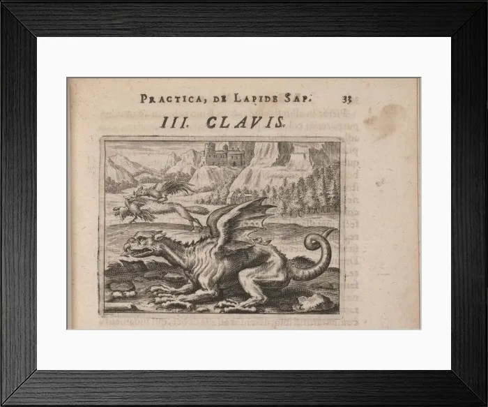 Framed Print : Illustration for Tripvs avrevs, hoc est, Tres tractatvs chymici selectissimi 1618. Artist: Bry, Theodor de (1528-1598) Framed Print : Illustration for Tripvs avrevs, hoc est, Tres tractatvs chymici selectissimi 1618. Artist: Bry, Theodor de (1528-1598)