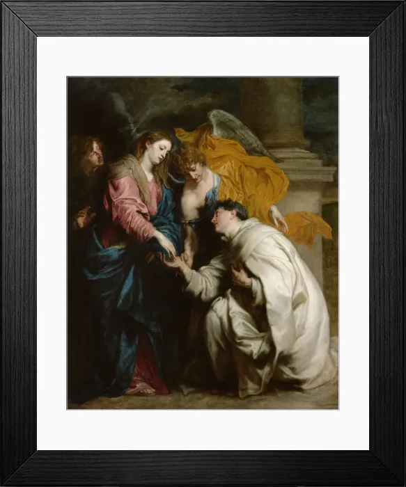Framed Print : The Vision of the Blessed Hermann Joseph, 1630. Artist: Dyck, Sir Anthonis, van (1599-1641) Framed Print : The Vision of the Blessed Hermann Joseph, 1630. Artist: Dyck, Sir Anthonis, van (1599-1641)