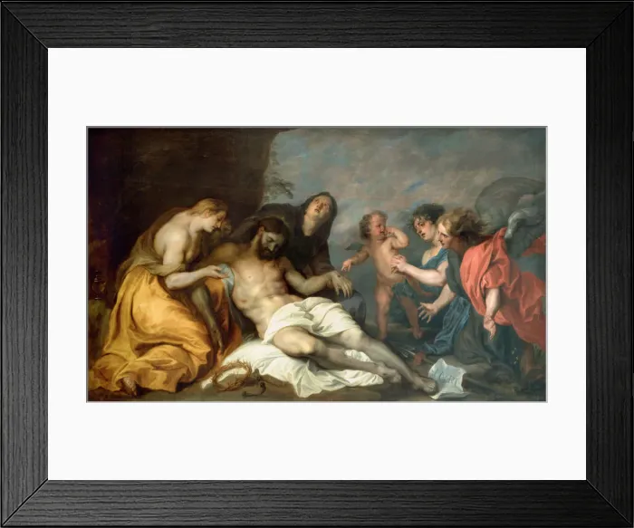 Framed Print : The Lamentation over Christ, ca 1637-1640. Artist: Dyck, Sir Anthonis, van (1599-1641) Framed Print : The Lamentation over Christ, ca 1637-1640. Artist: Dyck, Sir Anthonis, van (1599-1641)