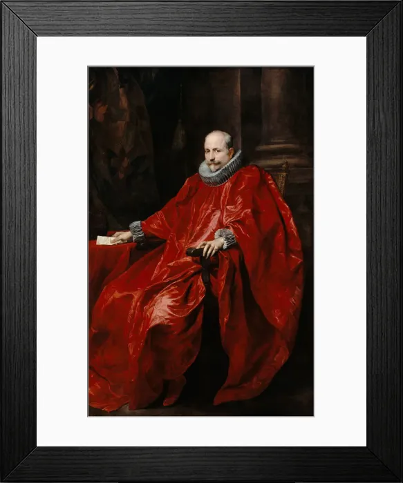 Framed Print : Portrait of Agostino Pallavicini, 1621. Artist: Dyck, Sir Anthonis, van (1599-1641) Framed Print : Portrait of Agostino Pallavicini, 1621. Artist: Dyck, Sir Anthonis, van (1599-1641)