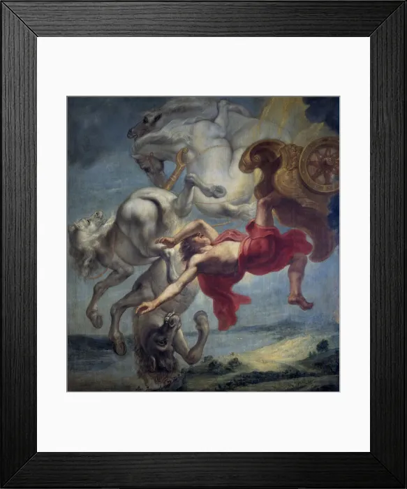 Framed Print : The fall of Phaeton, End of 17th cen Artist: Eyck, Jan Carel van (1649-1690s)