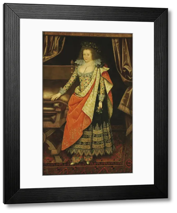 Framed Print : Portrait of Lady Frances Stewart, Duchess of Richmond and Lennox, Countess of Hertford, nee Howard (1578-1639), 1611. Artist: Gheeraerts, Marcus, the Younger (1561-1636) Framed Print : Portrait of Lady Frances Stewart, Duchess of Richmond and Lennox, Countess of Hertford, nee Howard (1578-1639), 1611. Artist: Gheeraerts, Marcus, the Younger (1561-1636)