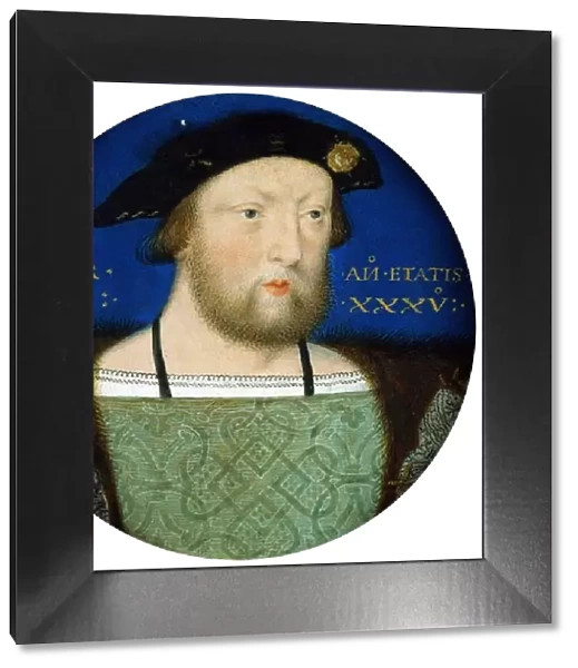 Portrait of King Henry VIII of England, c. 1525. Artist: Horenbout (Hornebolte), Lucas (1490  /  95-1544)