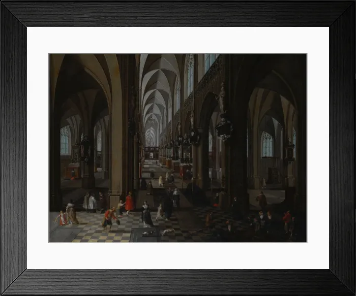 Framed Print : Interior of Antwerp Cathedral, 1651. Artist: Neeffs, Pieter, the Elder (1578-1661) Framed Print : Interior of Antwerp Cathedral, 1651. Artist: Neeffs, Pieter, the Elder (1578-1661)