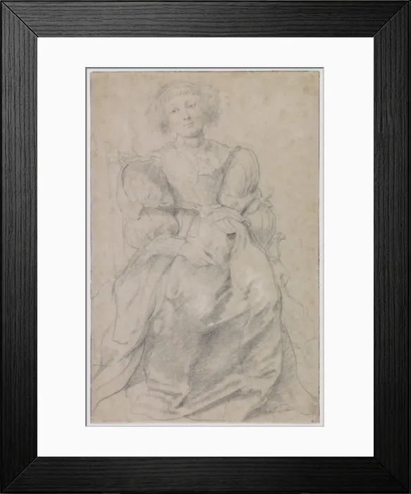 Framed Print : Portrait of Helene Fourment, c. 1630-1631. Artist: Rubens, Pieter Paul (1577-1640) Framed Print : Portrait of Helene Fourment, c. 1630-1631. Artist: Rubens, Pieter Paul (1577-1640)