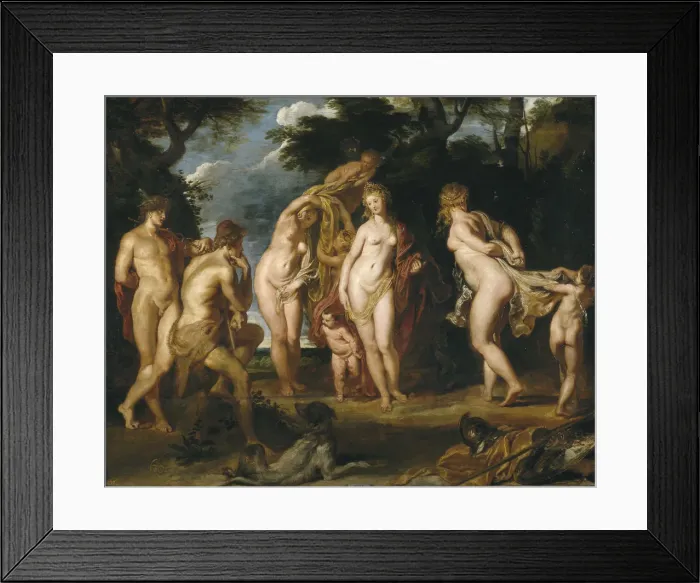 Framed Print : The Judgement of Paris, ca 1606. Artist: Rubens, Pieter Paul (1577-1640) Framed Print : The Judgement of Paris, ca 1606. Artist: Rubens, Pieter Paul (1577-1640)